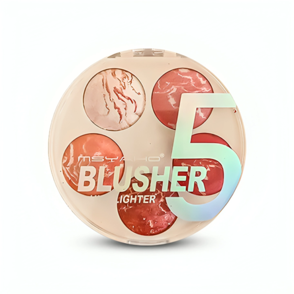 MSYAHO 5 Color Terracotta Blusher & Highlighter